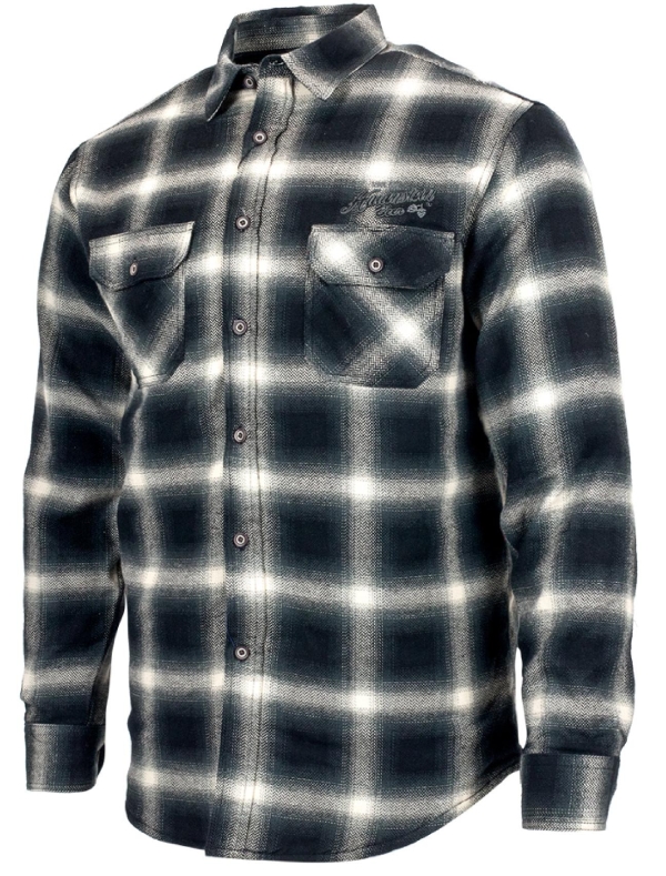 Hauenstein Plaid Flannel Quilted Shirt Jacket